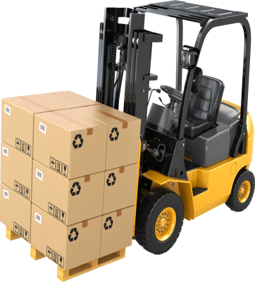 forklift-truck-with-boxes-on-pallet-cargo-PGWDYTG